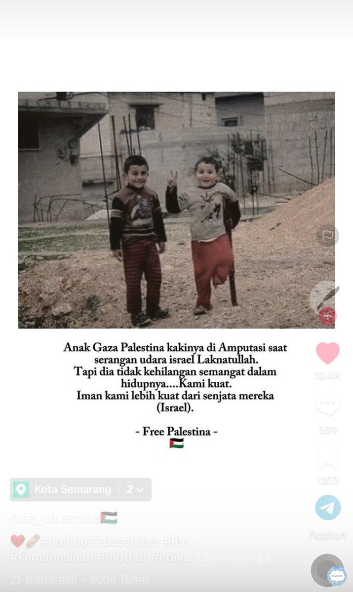convomfs's tweet photo. Kakinya hilang satu, tpi tidak dengan senyumannya 😭 please don't stop talking about Palestine Free Palestine 🇵🇸 🤍 https://t.co/8enr17AyIy
