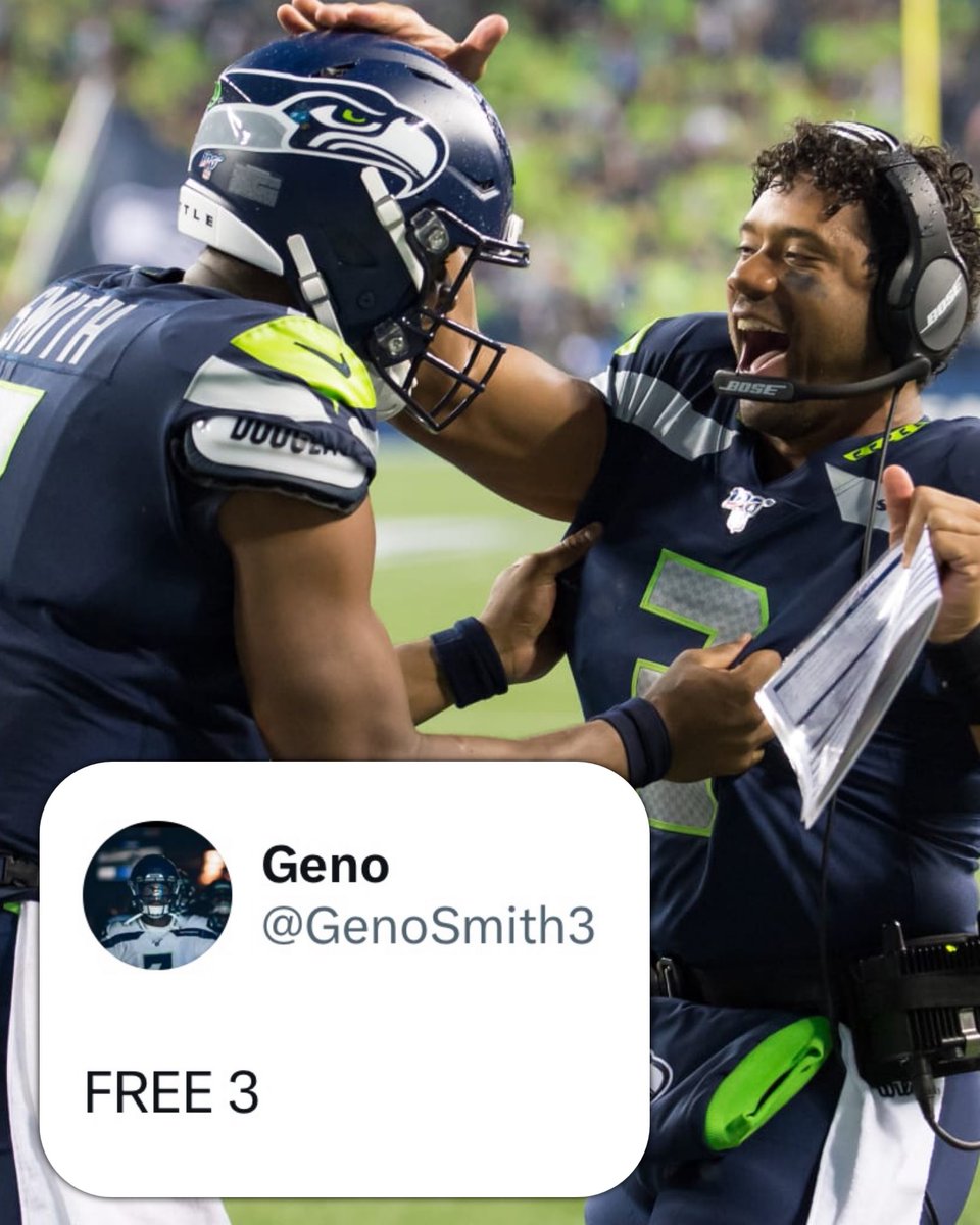 jasrifootball's tweet photo. Russell Wilson’s former teammate Geno Smith says “FREE 3” after the #Broncos benched him. 

(H/T: @hawkmania4) https://t.co/Ht4NGGMyvI