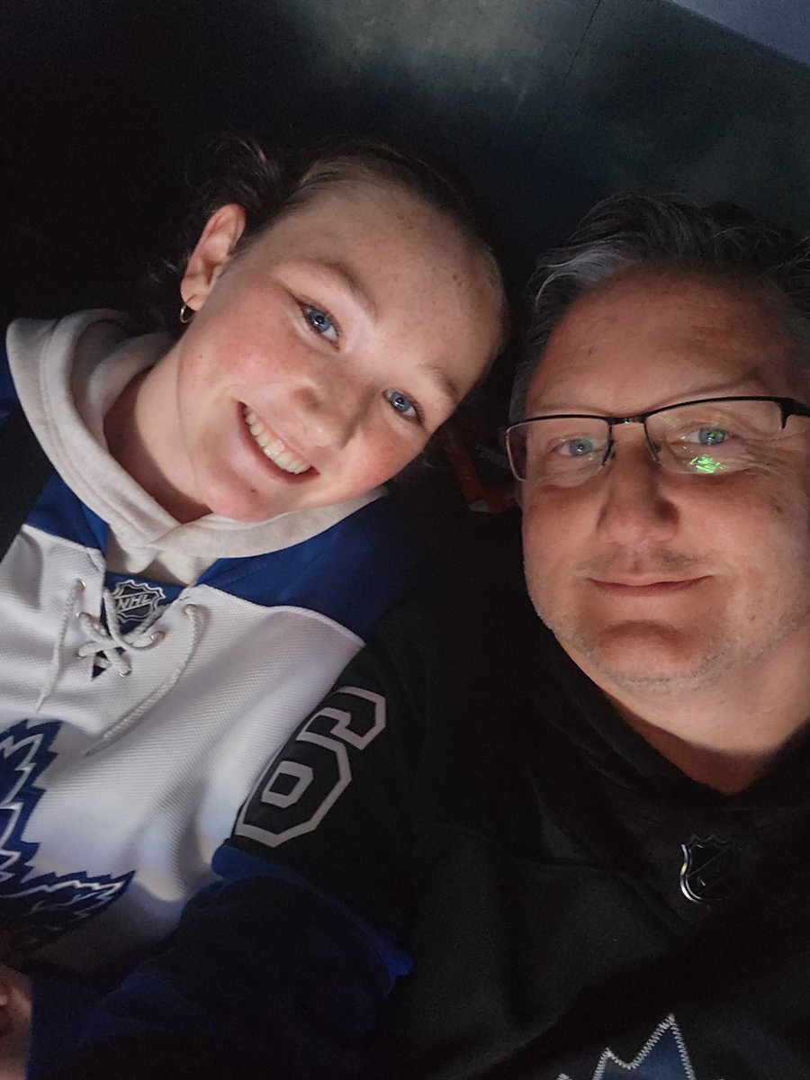 One loves Bieber. One is at her first Leafs Game. #LeafsForever