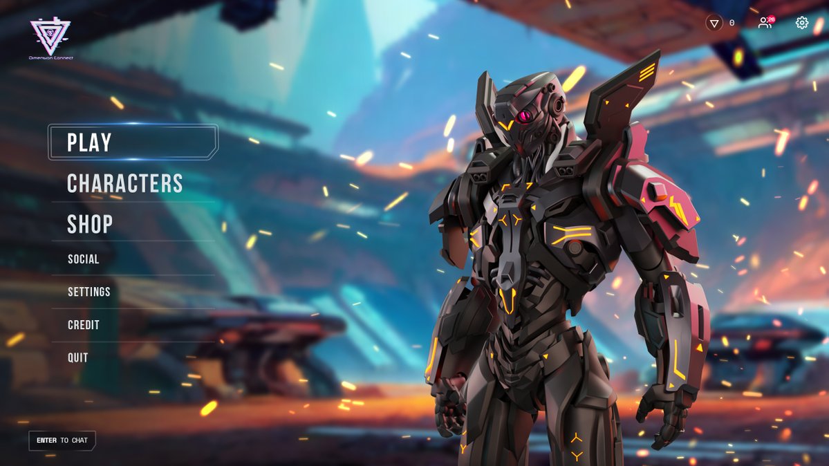 It's a lobby screen that's still in development. We plan to have various variations for the lobby background, changing between videos and special images depending on the situation.
#DimensionConnect #BCG #P2E #GameFi #UE5