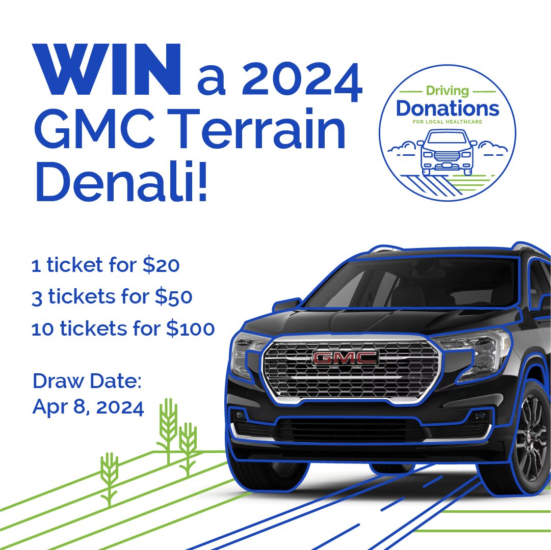We’re back with another vehicle giveaway! 

You could win a new 2024 GMC Terrain Denali from MHHF and Davis GMC Buick in Medicine Hat! Tickets are 1/$20, 3/$50, or 10/$100 – buy now &amp; find more details at brnw.ch/21wFDZK  

#MedHat #MedicineHat #Contest #Raffle