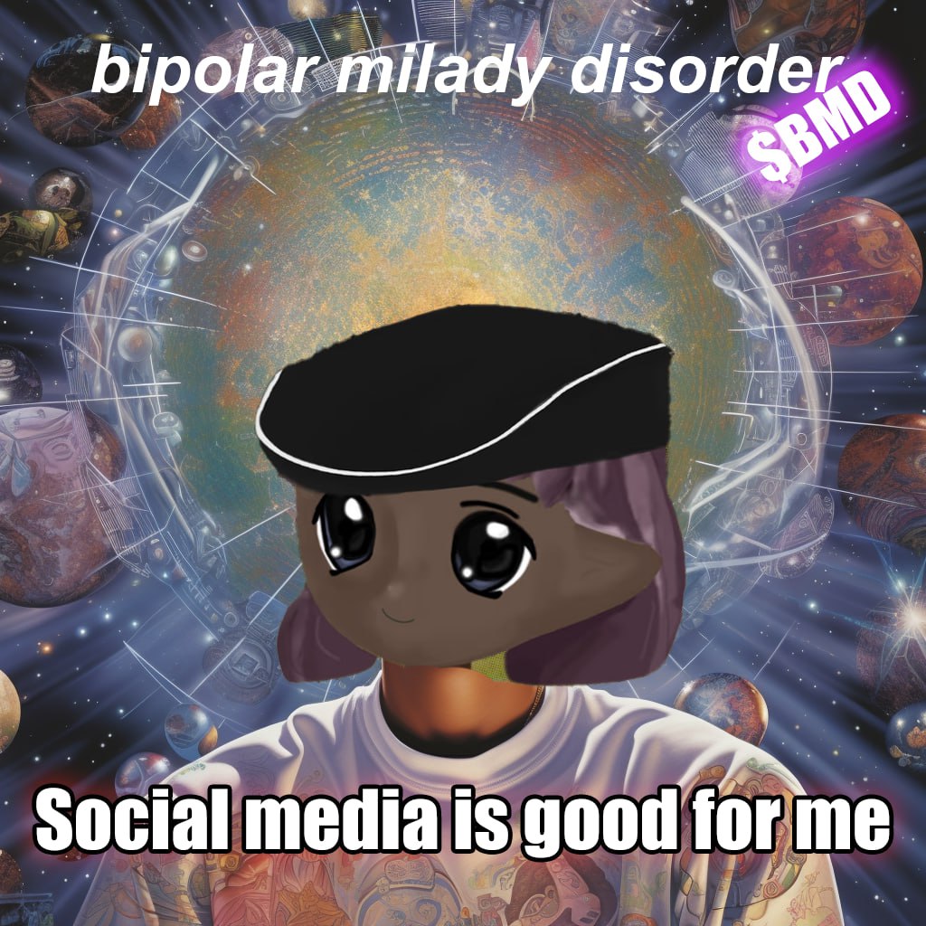 ⒷĮＰ𝕆𝕝𝓐𝐫 ๓ⒾℓＡᗪｙ ｄĮ𝓈ᗝｒᗪ𝐄𝓇 $BMD

telegram 
t.me/disordermilady

website
bipolarmiladydisorder.site

twitter
x.com/milady_disorder