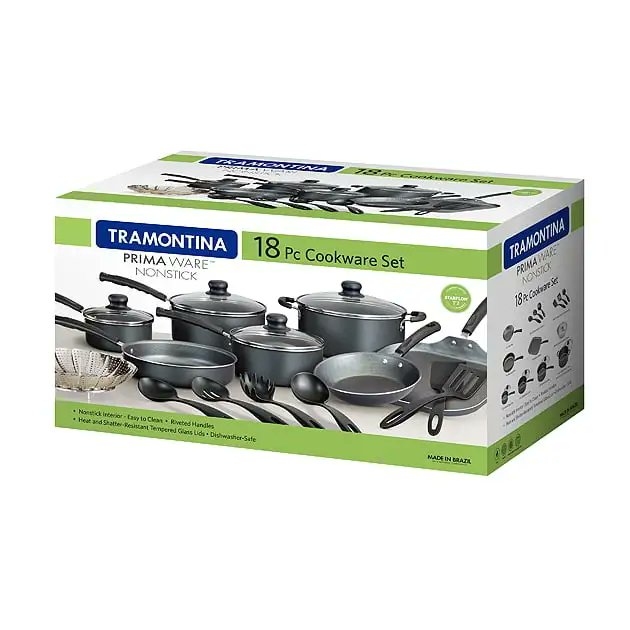 SummitZones's tweet photo. Tramontina Primaware 18 Piece Non-stick Cookware Set
.
https://t.co/VKlAQj3gSb
.
 #familymeals #friendsgiving #sundaydinner #cookinghacks #summitzonesupplies https://t.co/SMDBx6OAsO