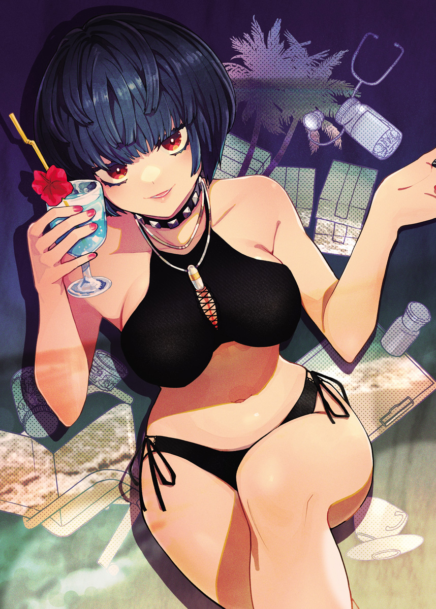 ペルソナ「ペルソナと服部ユウちゃん #今年も残りわずかなのでお気に入りの4枚を貼る」|カガミツキのイラスト