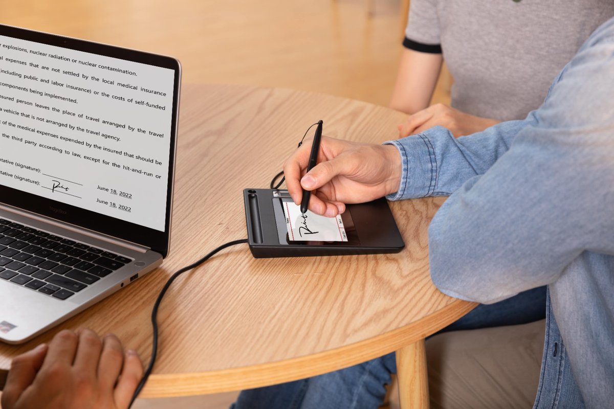 HuionWriting's tweet photo. #Signaturepads are used to capture electronic signatures, which can be added to digital documents, enhancing the efficiency and security of transactions. How to choose the right signature pad for your needs?
Learn more:https://t.co/ARhjuPGWtN
#huionforbusiness #digitalsignature https://t.co/tcf4zOomF9