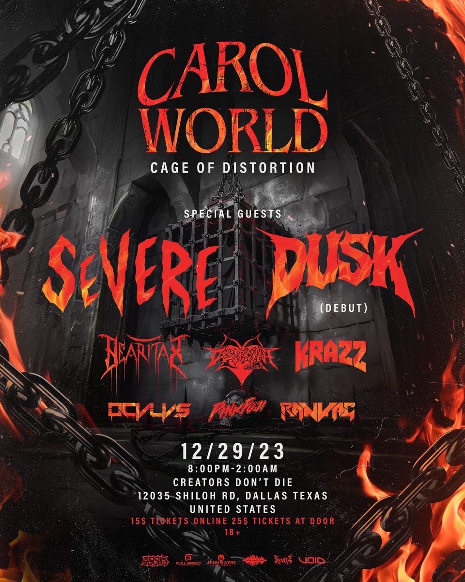 This LAN pre-party is gonna be fucking gas if you’re in the Dallas area and wanna get down come on out! The experience @itscaroldubstep will be mind blowing 🤯! get your tickets at the link below 👇🏽 

Tickets: eventbrite.com/e/carol-world-…