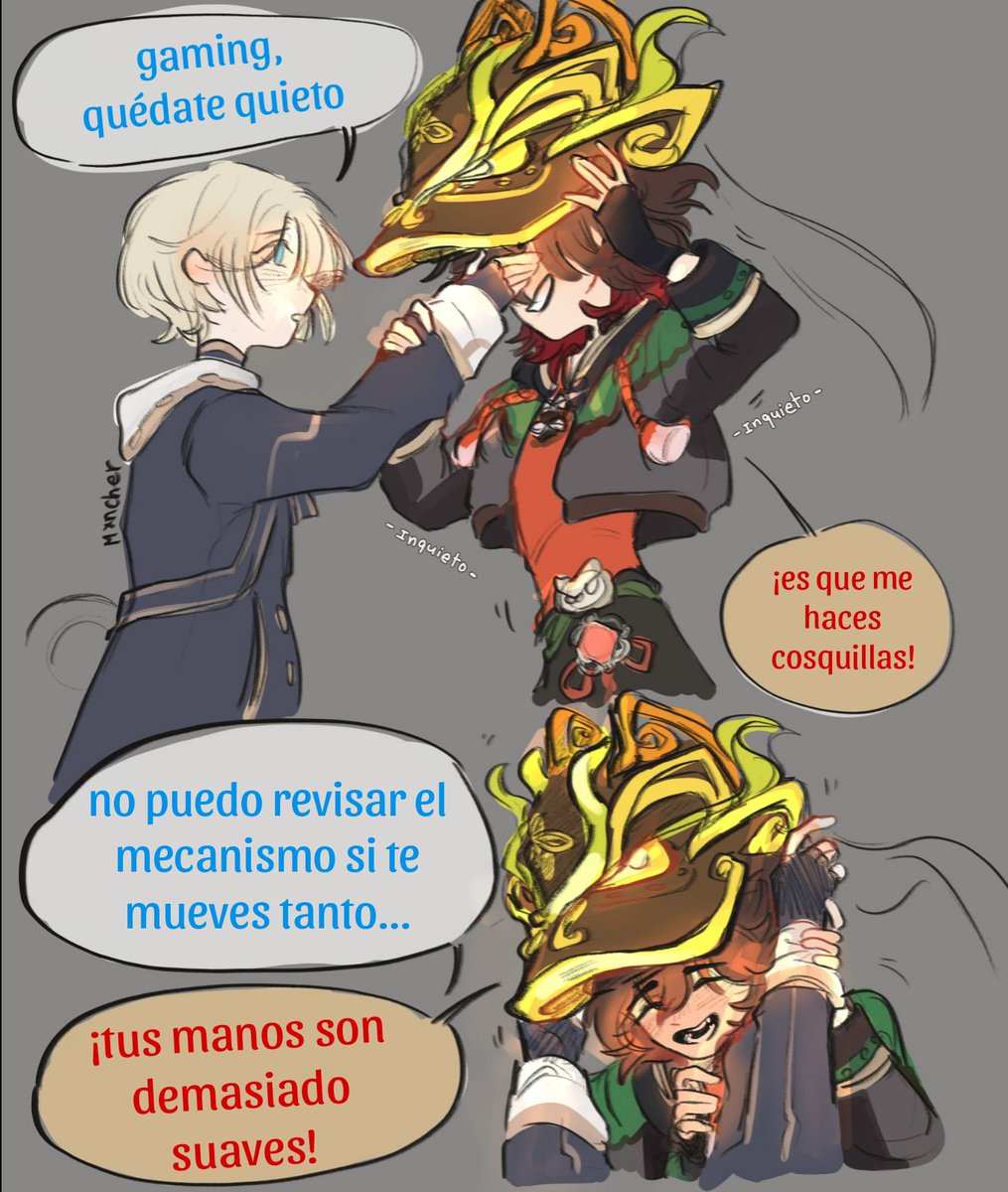 BlogOfDominic's tweet photo. ✨️🌱 Mini cómic Gaminet 🌱✨️

Freminet x gaming 

#fanart #genshin #freminet #gaming #lgbt #boyslove #dragón #ritodelalinterna #artist #bl #gaminet #genshinimacá? #gamingxfreminet https://t.co/4Q5pirI3FZ