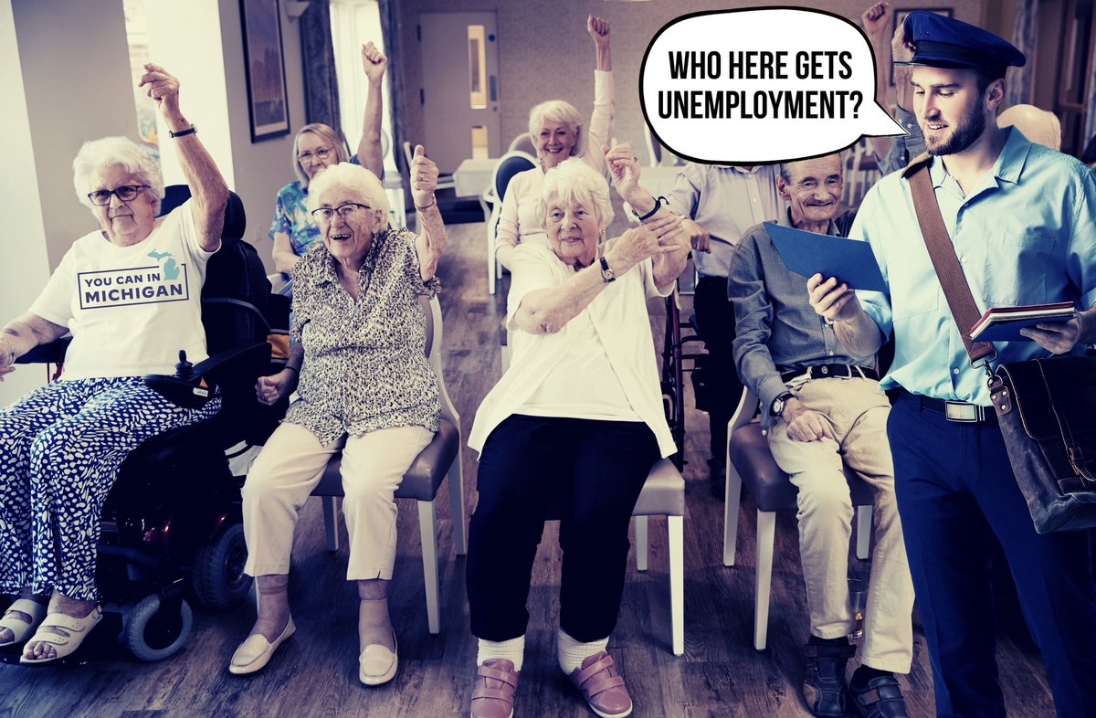 PatriotPostGirl's tweet photo. When you think you might be too old to work, but the UIA says #YouCanInMichigan. 1,227 long-term care facility residents received $6.5M in unemployment benefits from Jan. 1, 2002 to Dec. 31, 2022. I guess that BINGO jackpot just wasn’t cutting it.
#PoorMichiganUnemploymentFraud
https://t.co/qyN4YUGvNs