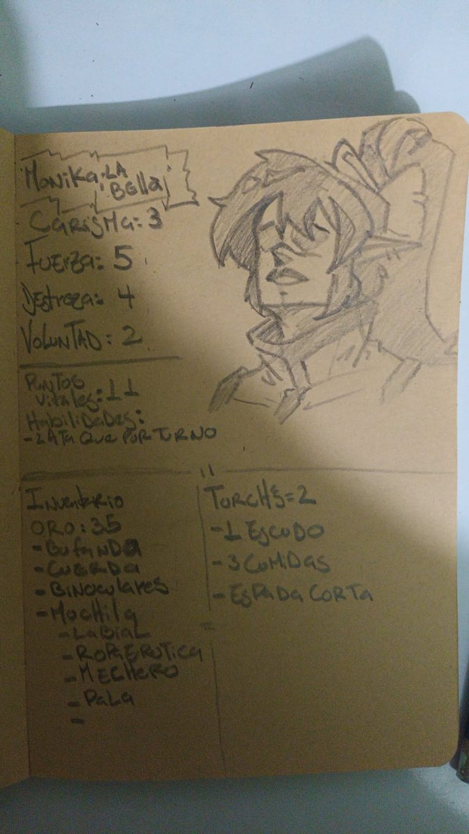 Yechux1's tweet photo. @RolePerSecond
Hoy en un tiempo muerto juge con un amigo una primera partida de #exhume
Me encanto jugarlo
Te comparto nuestras ojas de personajes https://t.co/U9mcMdwOFe