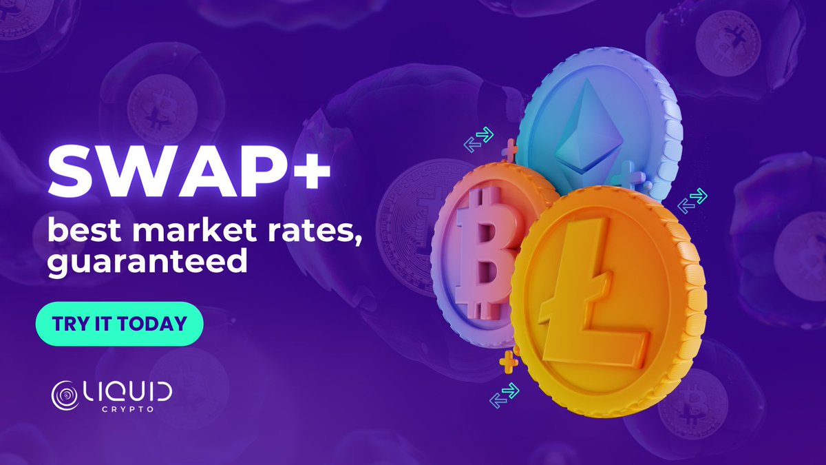 reddex_io's tweet photo. Liquid Crypto offers you the best rates every time you swap!💰  

#Liquidcrypto platform uses AI to identify the best possible rates everytime you swap.  

Click to swap tokens👉 https://t.co/pQ2o5Q6KFq

#SwapPlus #BestMarketRates #CryptoSwap #DeFi #AIPowered #DeFiSimplified #CryptoSwap #SwapPlatform #SwapRates