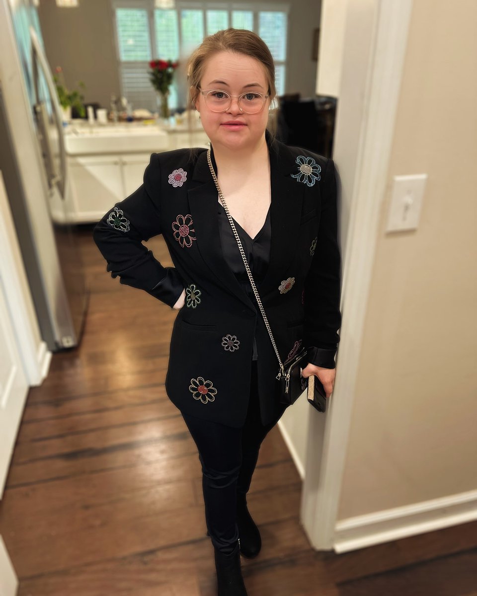 Dressed for success. A girl boss on a mission. Candidlykind.com  #DownSyndrome  #GirlBoss #ceo