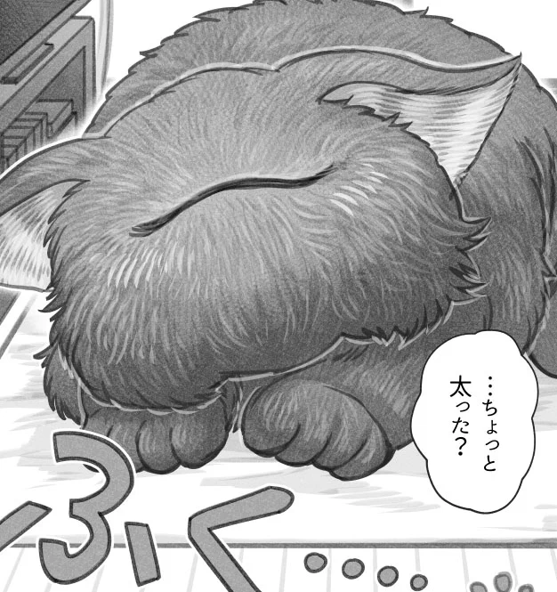 第143話『猫を拾った話。』更新です  #漫画が読めるハッシュタグ  「食いだめ癖」  ふく…ふく…むち…  どうぞよしなに!!   #ねこひろ