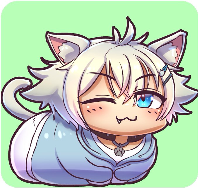 【 #おえかきぎんじろ】じろじろ…。【Vtuber】【イラスト】描きました!丸まっているが…? 