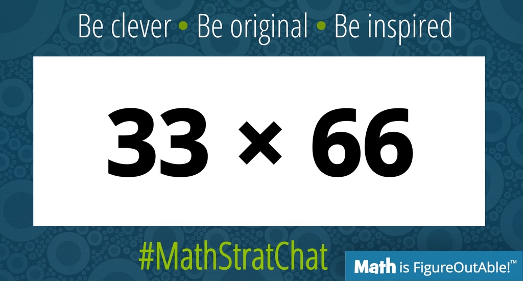 It's time for #MathStratChat!

Rules: post your favorite or a clever solution! It's also fun to comment on other's strategies.

Tell us about your reasoning.

Like/Retweet so others can see! 

#MTBoS #ITeachMath #MathIsFigureOutAble #Elemmathchat #MSmathchat