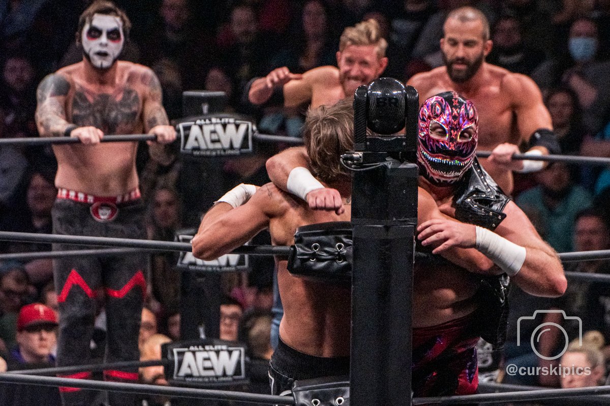 CurskiPics's tweet image. This month I wanted to remember and repost some of my favorite action photos of 2023

@EvilUno clotheslines Hook in an 8 man tag match on Rampage

#eviluno #hook #orangecassidy #danhaussen #trent #aew #rampage #action #favorite #actionphotos #photography #pentax