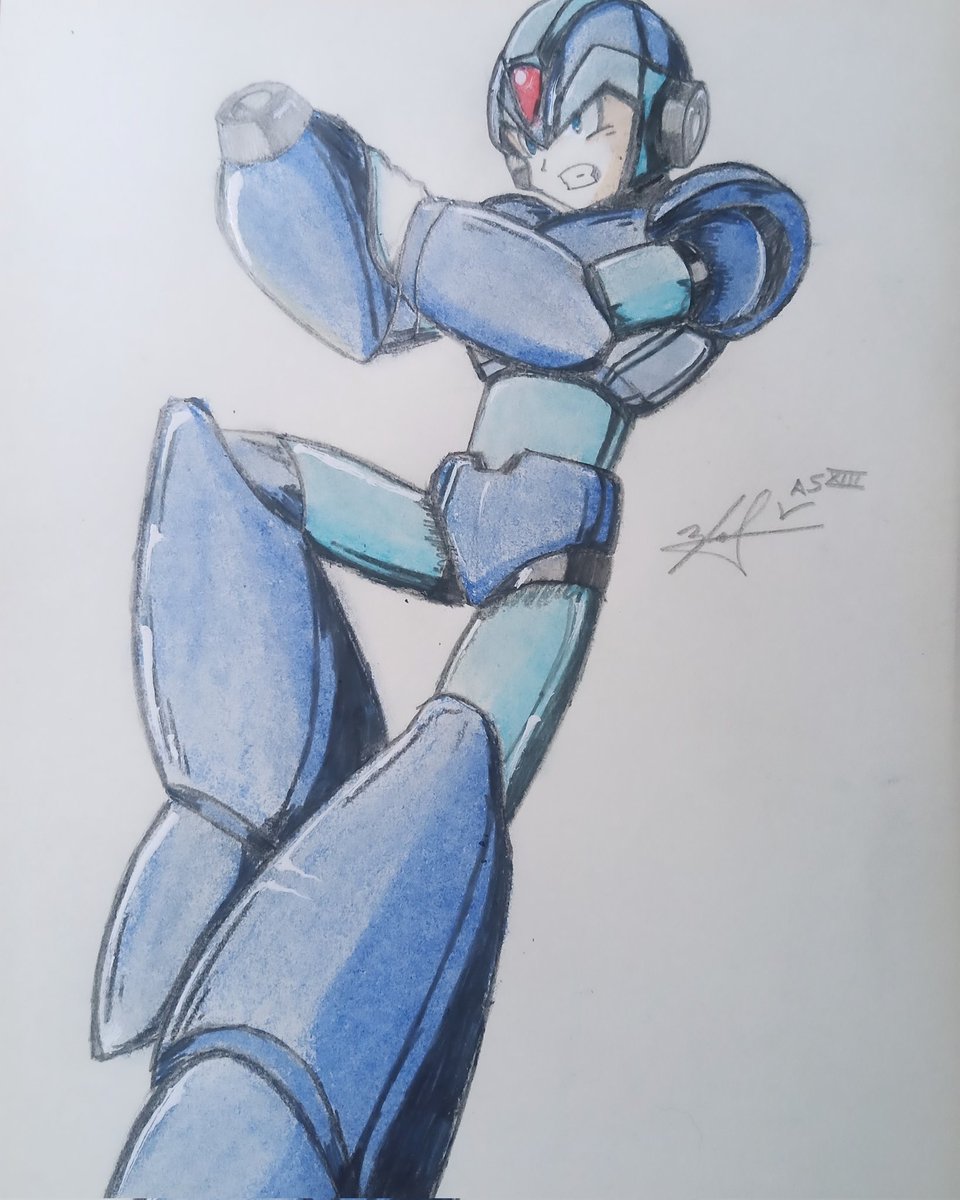 Megaman X
#megamanx #rockmanx #capcom #videogame #bluebomber #roboces #oilpastel #oilpasteldrawing #colordrawing #thedrawer #Triskaydeca #XIII #AS