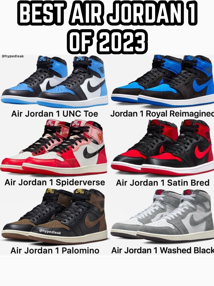 WHAT IS THE BEST AIR JORDAN 1 OF 2023⁉️ CHOOSE ONE🔥‼️