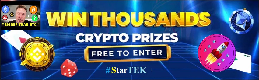 ProtocolStartek's tweet image. *The big Elon Musk-Satoshi Match 2024:
You must prepare a new article (Paper format. Pdf, Word) maximum 10 pages or a good video or animation (Mp4, MWV, AVI) and send per E-mail.
startek-finance.com
startektoken@gmail.com
 TG. @startektoken
#startek #Elon_Musk