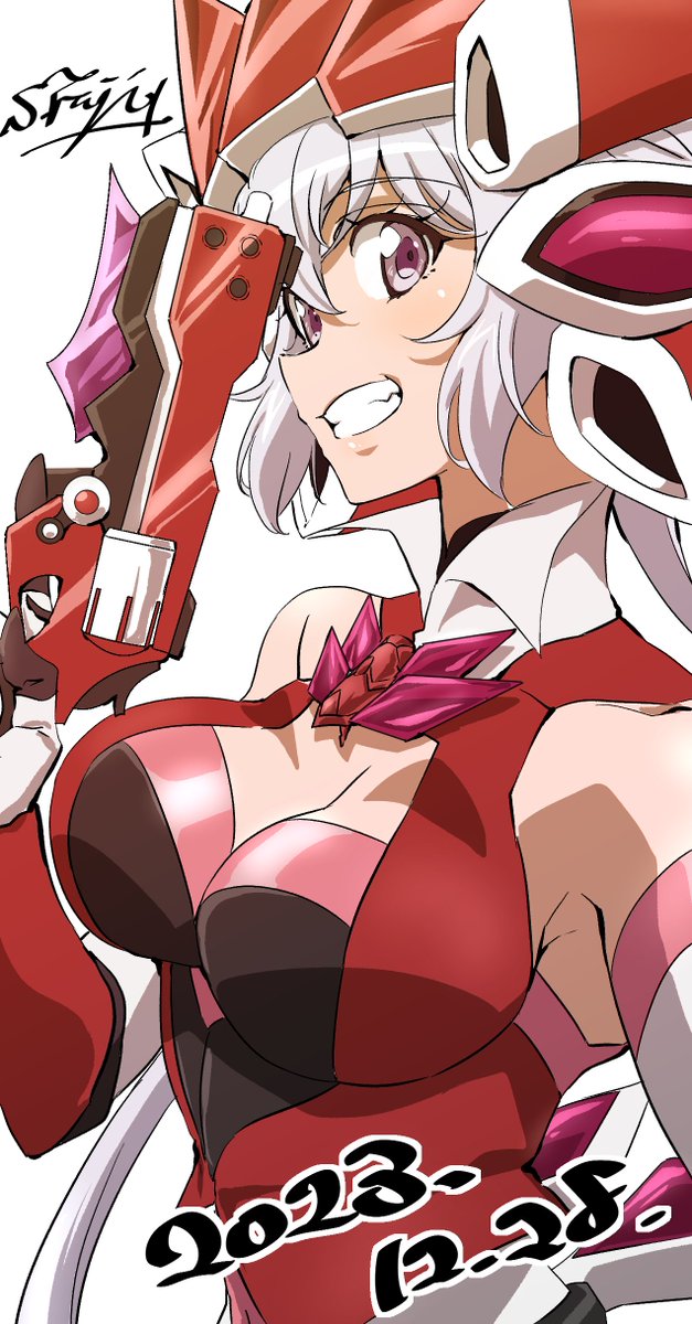 雪音クリス 「#雪音クリス誕生祭2023 #シンフォギア #symphogear」|藤本さとる(薬のんだ?)のイラスト