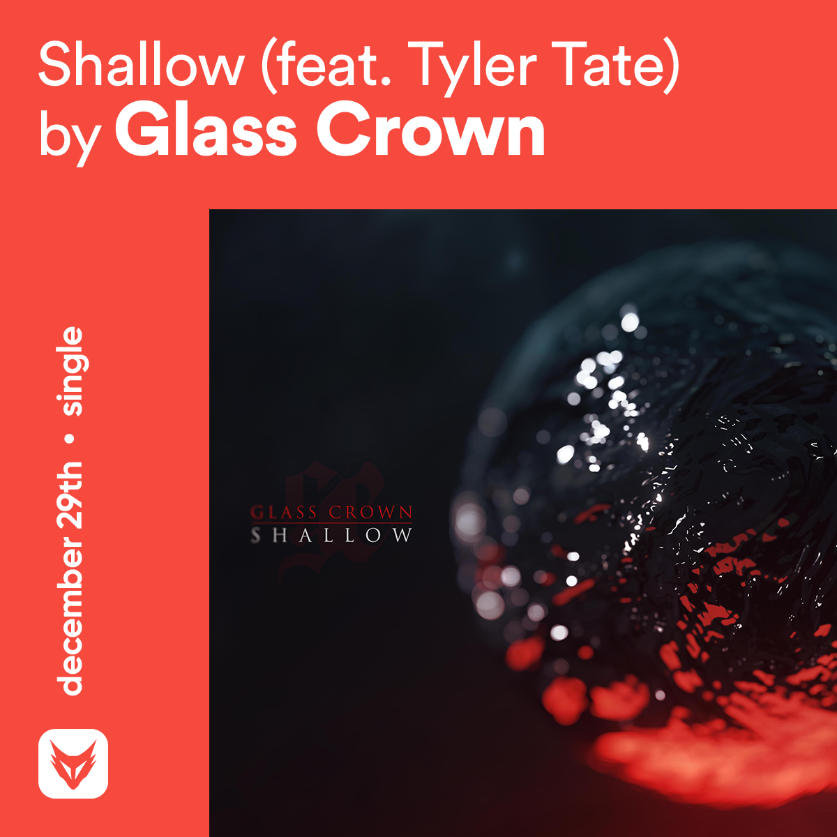 FOXCOREisdead's tweet photo. // Friday singles, Pt. I: December 29th

@traumabondshc — Death by Mimicry
@UnderneathPA — Disguster
#GlassCrown — Shallow (feat. @tylertatehf of @hollowfrontband) https://t.co/um1YRsqMgr