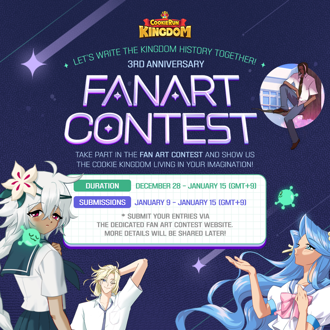 CookieRun: Kingdom's 3rd Anniversary 🎉 Fan Art Contest! Thank you