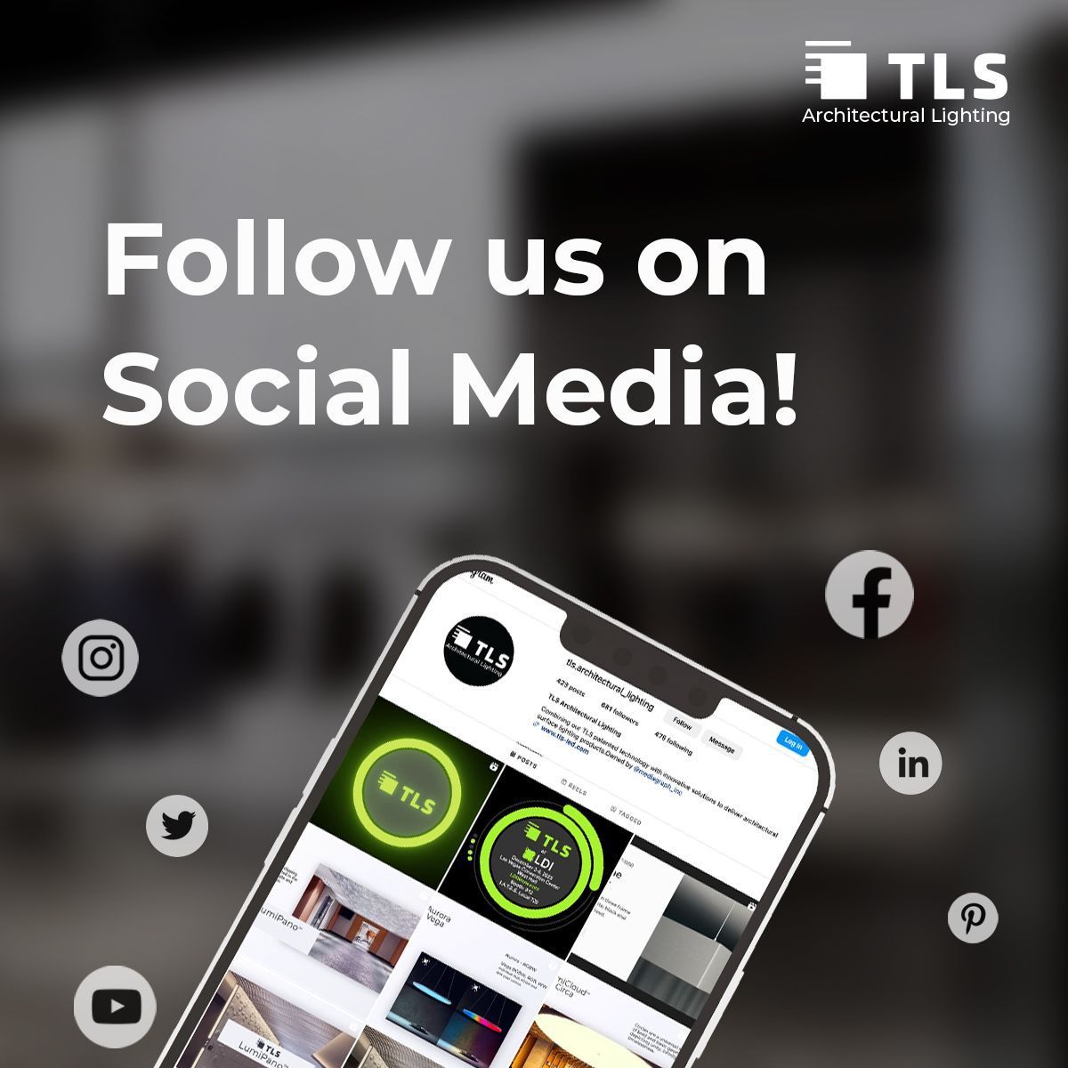 tls_lighting's tweet image. Follow us in #2024 for an exciting journey filled with surprises!
Facebook: @tlsarchitecturallighting 
Instagram: @tls.architectural_lighting
Linkedin: @tlsarchitecturallighting
Twitter: @tlsarchitecturallighting
Pinterest: @tlsarchitecturallighting
Youtube: @tls_lighting