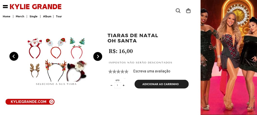 #OhSanta Tiaras De Natal Oh Santa🎄

𝐎𝐡 𝐬𝐚𝐧𝐭𝐚 — KylieGrande.com

© ℗ 2023 Roc Nation tags: #JingleBellRoc #SalesHLCXI