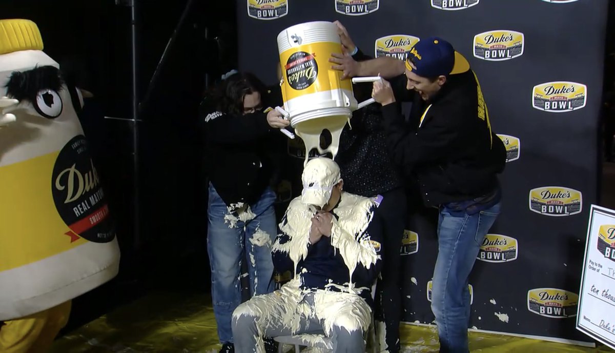RedditCFB's tweet image. Neal Brown started the season on the hottest hot seat in the country.

He ended it on a throne of mayonnaise as a coach who won nine games.

College football remains undefeated.