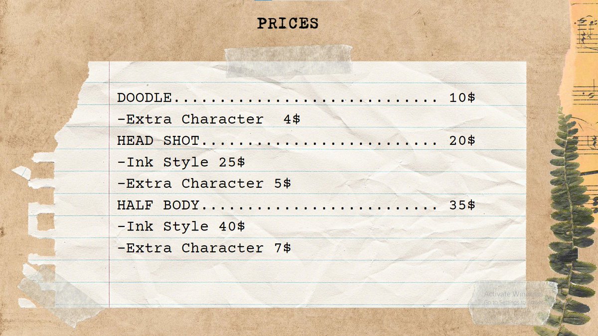 PatazNegras's tweet image. ✨💀COMMS OPEN 💀✨

Finalmente tengo los animos para dar el siguiente paso, espero les guste lo que hago y que el Arte Tradicional siga siendo apoyado :D

si estan interesados y/o tienen alguna duda pueden hablarme por MD, compartir y RT ayudan mucho