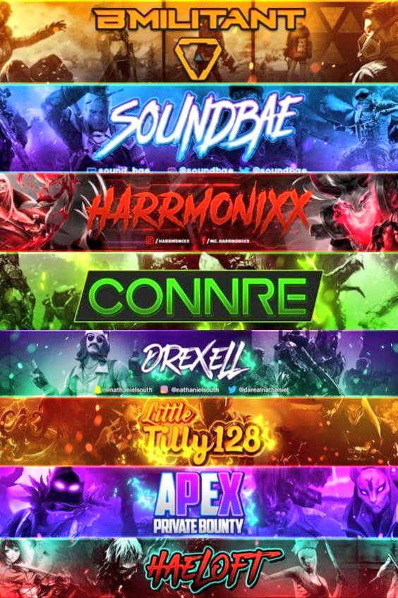 I offer affordable and professional banner design services. I will work with you to create custom, eye-catching banners for your Twitch, YouTube channel or other social media accounts. 👀#bannerdesign #socialmediabanner #youtubechannelart #twitchaffiliate  #GraphicDesign #GFX
Rfw