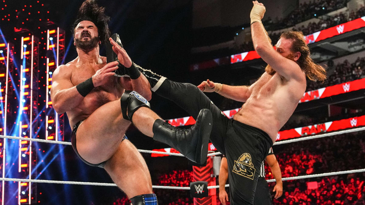 NSAStevens's tweet photo. Drew McIntyre and Sami Zayn should be the World Heavyweight Championship match for WrestleMania tbh https://t.co/rlWq9rxoIk