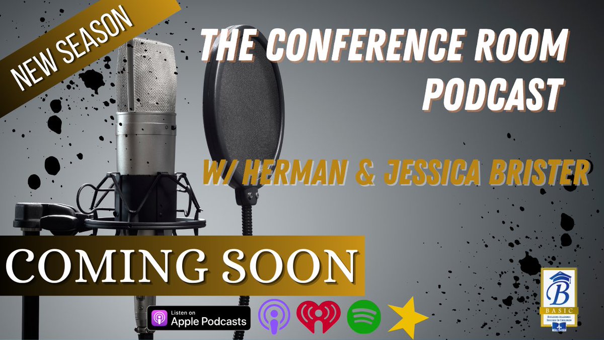 basicedsolution's tweet image. 🎙️ Get ready for a new season of The Conference Room with hosts Herman &amp;amp; Jessica Brister @BRTeacherLeader ! 🚀🌟 Dive into insightful commentary on leadership development and planning. 📆 Coming soon! #EveryLeaderNeedsACoach #TheConferenceRoom #LeadershipDevelopment 🎓🍎