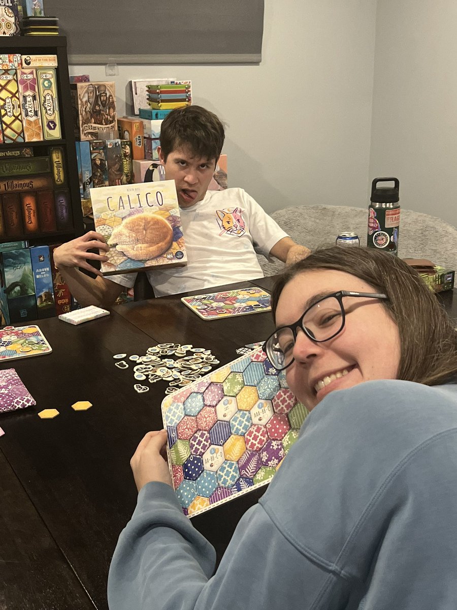 Calico is so much fun! Especially in an official Calico T-shirt! <a href="/FlatoutGames/">FLATOUT GAMES</a>