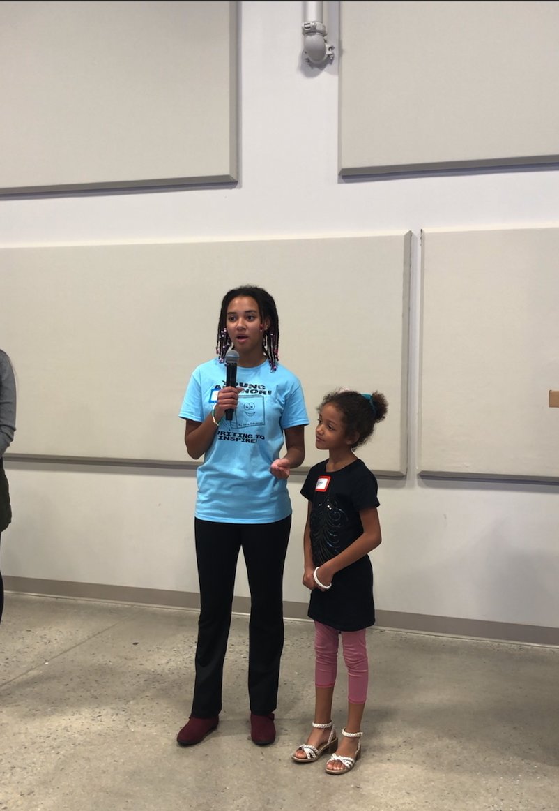 SkyeEseOduaran's tweet photo. My sister, Tega, and I won #2ndPlace in the Young and Gifted #KidPreneur #Expo, selling our books.
As #KidWriters, we want to #Inspire kids to go into #literacy, #reading, #and writing!
#YoungAuthors, ages 6 and 13
#SisterAuthors #WritingToInspire #YGKidpreneur
@ygkidpreneur https://t.co/te5BXFeEPv