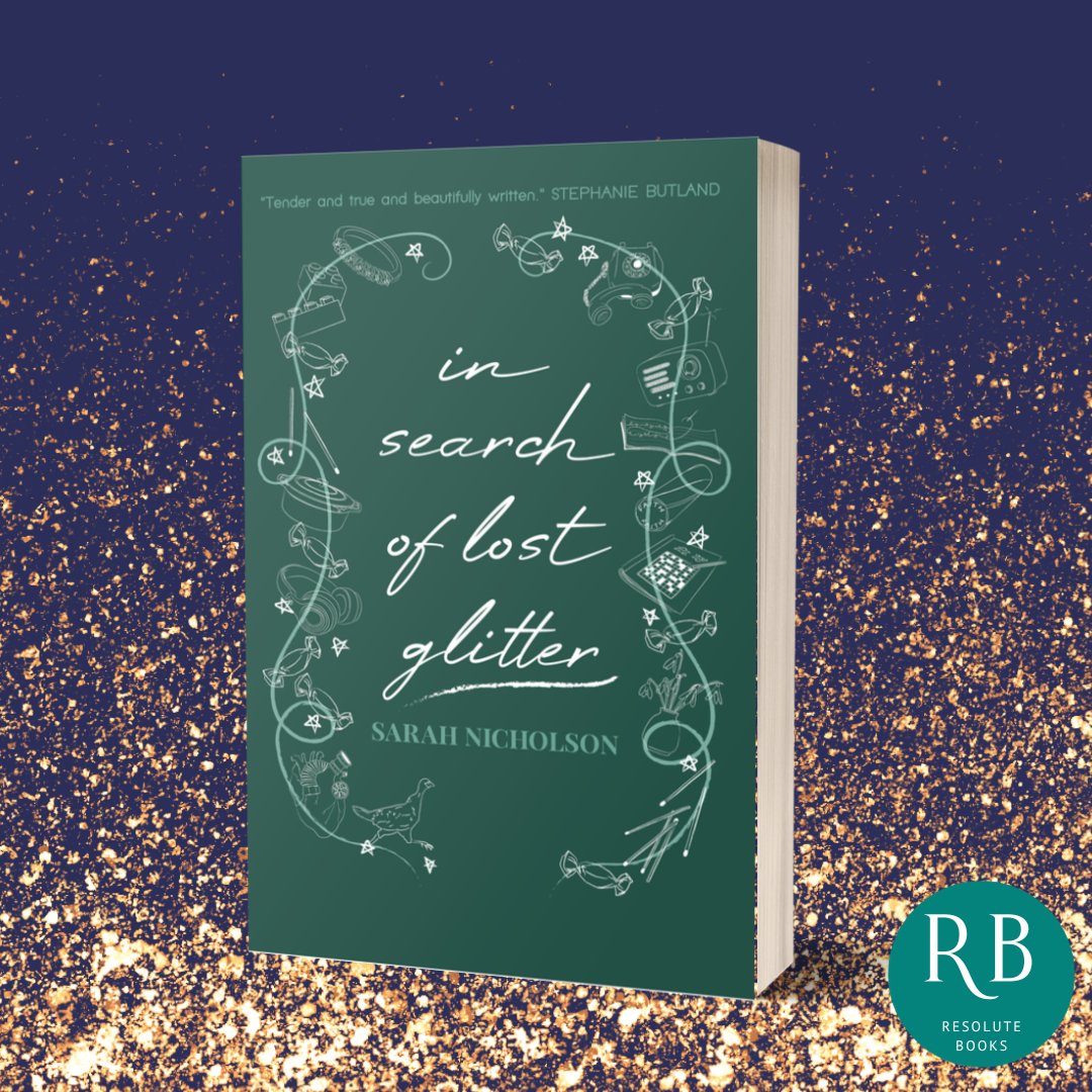 Our latest book is coming soon - it's a fabulous one! 'In Search of Lost Glitter' by our author @reravelling is a beautiful memoir with reflections on grief, loss, life and searching for glitter. We can't wait for you to read it. #memoir #booklaunch #resolutebooks #griefjourney