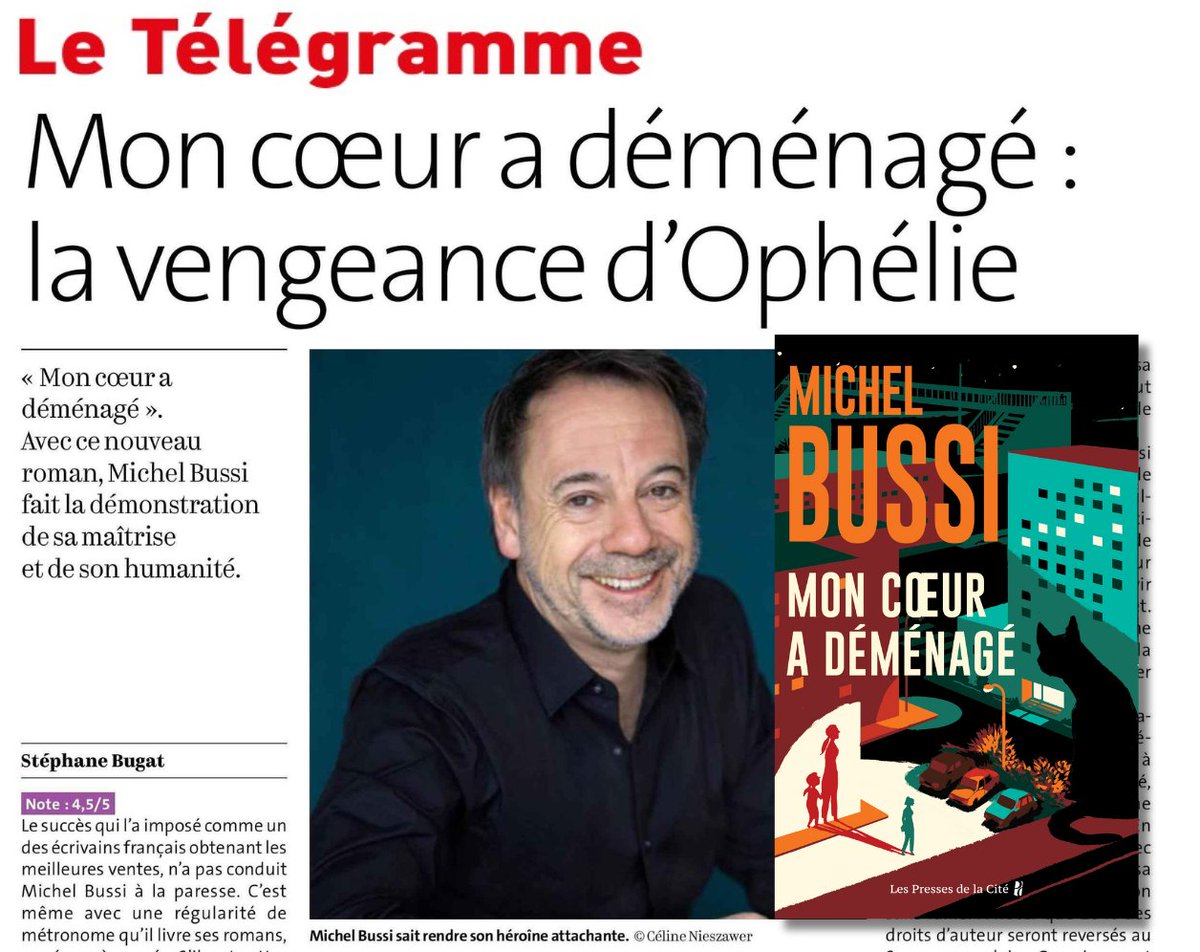 « Un regard d’une grande humanité s’ajoutant aux ressorts d’une intrigue surprenante (…)Bussi confirme sa parfaite maîtrise d’une narration sans faille. .. 10 % des droits d'auteur seront reversés au Secours populaire. Ce qui, venant de l’homme, ne surprend pas.»