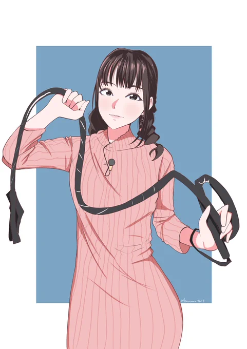 鞭を持った前田さんが良かったので衝動的に描いちゃった…! 