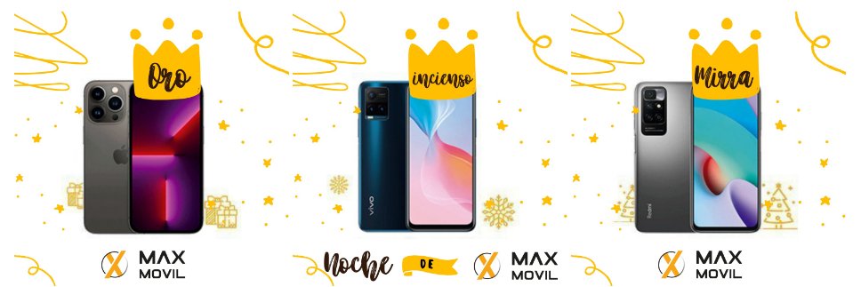 ¡Yaaa vieeeneeen los Reeeyeees! ¿Todavía tienes compras pendientes? ¡Corre, que aún estás a tiempo!

Te esperamos en Maxmovil.com con diferentes métodos de envío y de pago.

¡REGALA TECNOLOGÍA!👑👑👑
#ReyesMagos2024 #Xmas #Iphone #Samsung #Smartphone #MerryXmas #2024