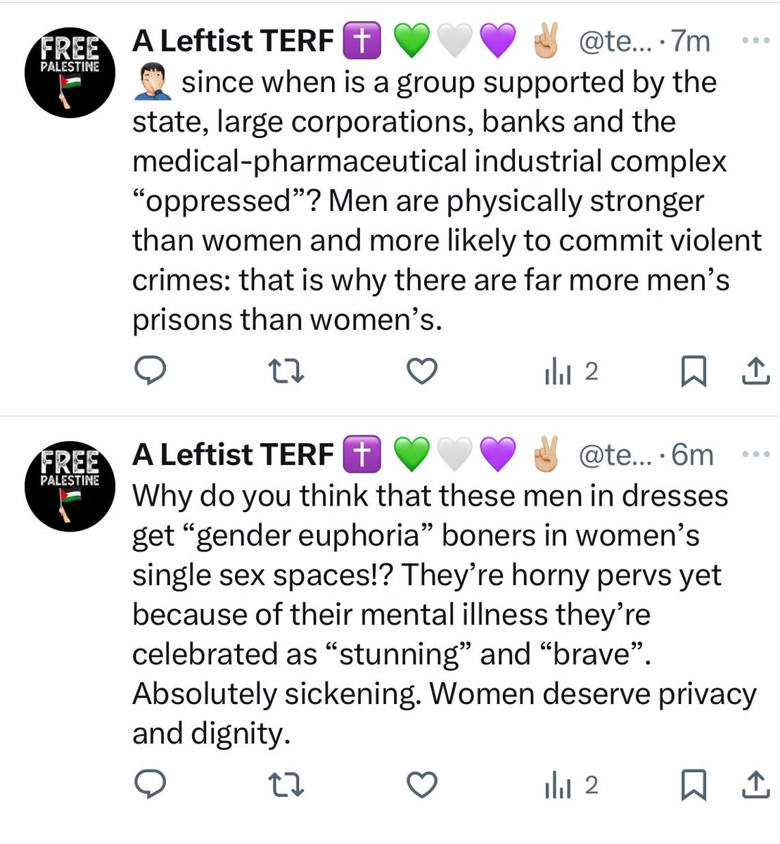 You can’t be a TERF and leftist btw.
