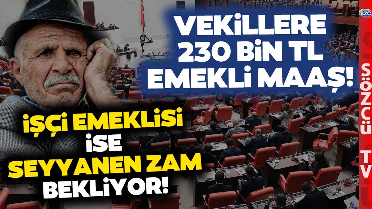 Memur ve Emekliler Seyyanen Zam Beklerken Vekillerin Emekli Maaşı 230 BİN TL Oldu! youtu.be/hNdNRmkMCzQ