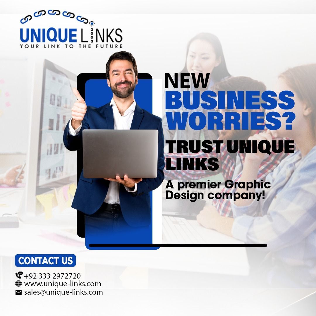 New business worries?
Trust Unique Links - a premier graphic design company!
Contact Us At:
unique-links.com
. 
#uniquelinks #uniquelinkswebhosting #newbusiness #designsolutions #uniquelinks #graphicdesign #graphicdesigner #graphicdesigners #businessbranding #thursdayvibes