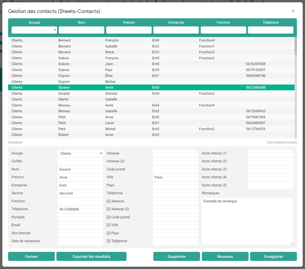 SheetsPratique's tweet photo. Application de gestion de contacts pour #GoogleSheets 💻

https://t.co/NU034R5lcI

#sheets #googleworkspace #appsscript https://t.co/vKEfKHdm0B