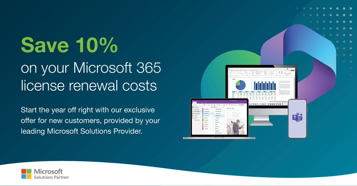 infuse_tech's tweet image. New year, new savings! 🤑

Help combat rising costs in your business with a 10% discount on Microsoft 365 licensing for new customers.

Create, share and collaborate with your favourite apps - now with extra savings! Request your discount quote here: bit.ly/3tHMrx8