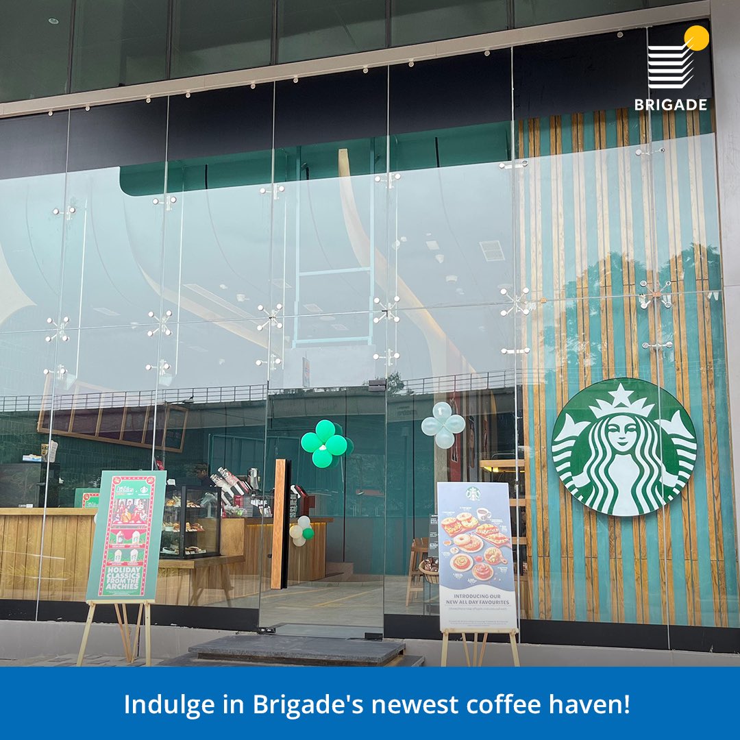 Exciting News! Brigade Deccan Heights is now home to a brand new Starbucks ☕️✨ 

Elevate your work experience with the perfect blend of productivity and coffee bliss!  

#Starbucks #WorkspacesByBrigade #BrigadeGroup #StarbucksAtBrigade