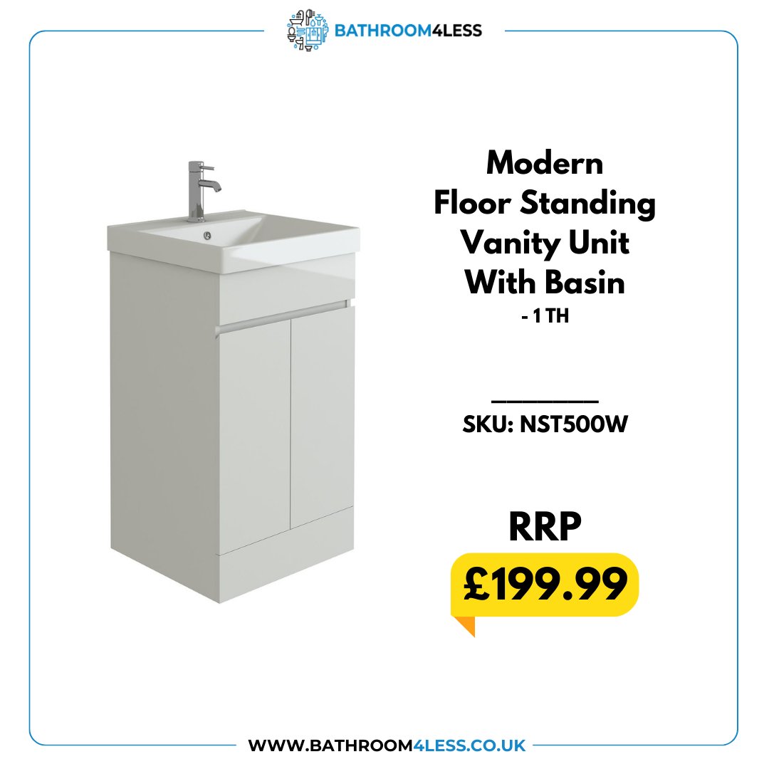 Bathroom4Less's tweet photo. Experience luxury without limits – our Floor Standing Vanity Unit combines sleek aesthetics with practical storage, redefining the essence of bathroom chic.

Shop Now,
https://t.co/HTCn0SQLWP

#VanityElegance#BathroomUpgrade#LuxuryLiving#FloorStandingBeauty#Bathroom4less https://t.co/5cN5nRDW8A