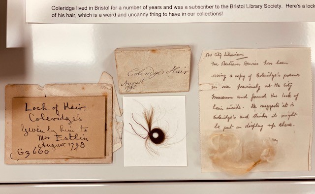 BristolLibrary's tweet photo. We've gone all 'Weird &amp; Uncanny' at Central Library for January.  This is the third in a series of exhibitions we have put together for @LKN_Libraries @britishlibrary Fantasy: Realms of imagination exhibition. Pop in for a visit ... if you dare! https://t.co/mMSwvrKVK1