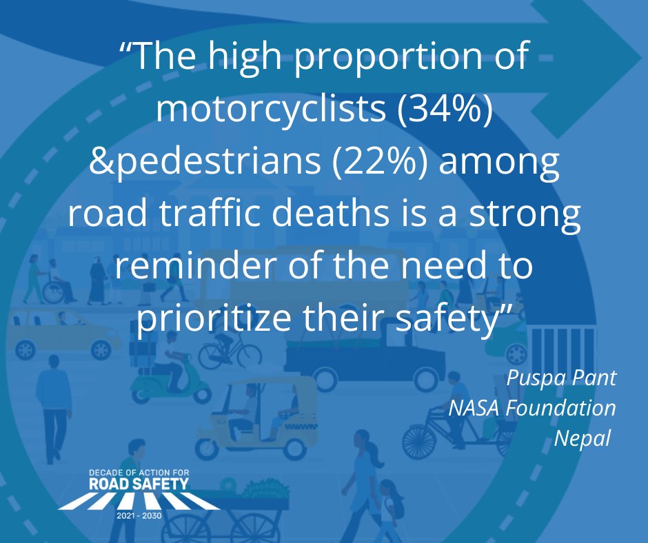 RoadSafetyNGOs's tweet photo. #Nepal: Global Status Report shows road deaths increased from 23 to 28 per 100,000 population.
@nasanepal08 notes the high proportion of motorcycle &amp; pedestrian deaths is a stark wake up call.
Read more: https://t.co/MUrRcvxZoV
Walkthrough sign up: https://t.co/621tEEQDtl https://t.co/kTAxL3VlS1