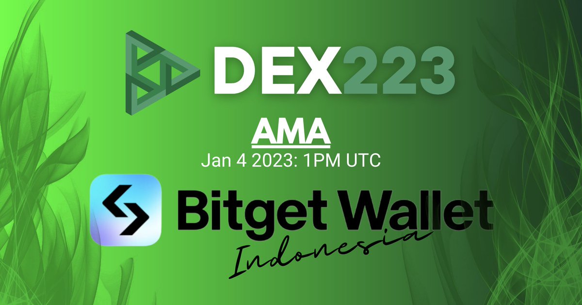 Dex_223's tweet image. Today&apos;s AMA with @Dexaran, #TheManBehindTheCode on @bitgetwallet Indonesia&apos;s Telegram:

Join now and ask your question:
🎙️t.me/BitgetWallet_I…

Only 6 days left to get your discounted D223 tokens on Dex223.io: nearly 60% sold already 😎

#DEX #ERC223