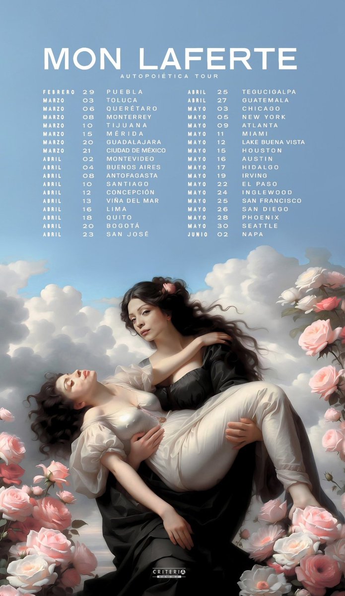 MonLaferte_SCL's tweet photo. Ya tienes tu entrada para el tour de Autopoiética?
Puedes conseguirlo aquí 👇🏽 
https://t.co/YKbTCnGMgt https://t.co/VNgpaLXpuK
