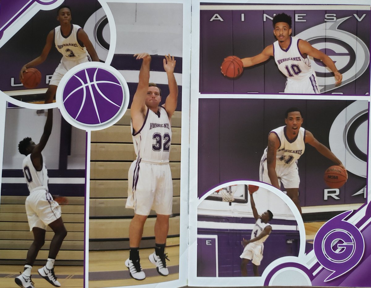 GHSPurpleHurric's tweet photo. Selected pages from the 2016-17 boys basketball media guide. The Canes would finish the season at 25-4 and advance to the 2nd round of the playoffs. This was part of a 6 consecutive years of at least 20 wins per season run where GHS went an incredible 144-37. https://t.co/Q2Dq1dO46b